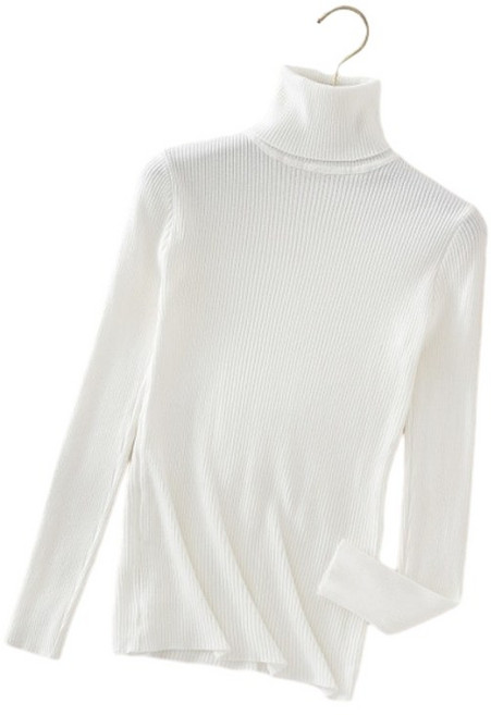 여자 터틀넥 니트 목폴라 고비 캐시미어zohoha 2021 가을 겨울 기본 여성 스웨터 탑스 슬림 여성 풀오버 점퍼 소프트 웜 풀 23 색