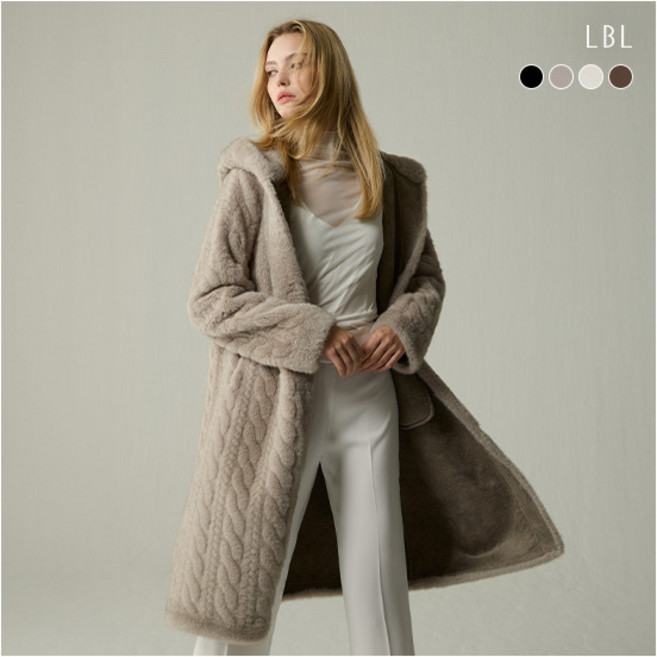[LBL] (25FW) 에센셜 FAUX 세이블 롱 코트