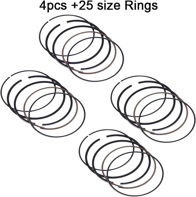 75mm-76mm Honda CBR954 MV9 CBR1000 2004-2007 CBR 954 STD +25 +50 +75 핀 17mm 오토바이 피스톤 링 키트, 12 4pcs 0.25 Ring
