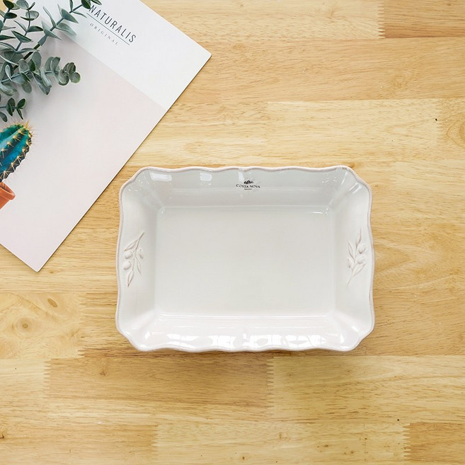 코스타노바 알렌테조 직사각오븐접시 25cm, 1개, 화이트