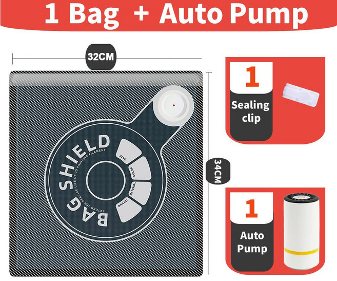 업그레이드 3D 멘트 보관 방지 밸브 건조기 멘트를 밀봉 백으로 건조하게 유지 진공 습기, 1 Bag Auto mp