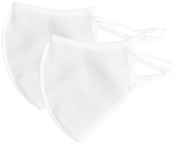 두나인 국산 숨쉬기 편한 방수 수영장 스포츠 골프 마스크 2매, 화이트