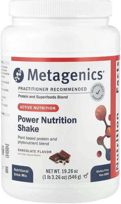 새해 건강을 선물하세요 Metagenics Power Nutrition 셰이크 초콜릿 맛 546g(1lb 3.26oz) 특별관리진행, MetagenicsPowerNutrition셰이크초콜릿, 546g, 1개 - 쿠팡
