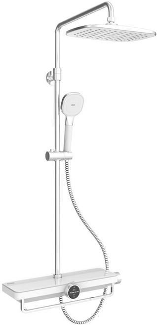 아메리칸스탠다드 플랫 선반형 2기능 레인샤워 해바라기 핸드 샤워기 FC5780 1100 봉대, 1개