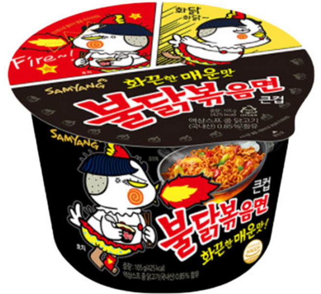 야끼소바 불닭볶음면 큰컵, 12개