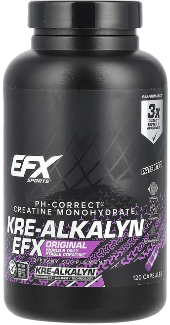 새해 건강을 선물하세요 EFX Sports Kre-Alkalyn® EFX 캡슐 120정(캡슐 1정당 750mg) 특별관리진행, EFXSportsKreAlkalynEFX캡슐120정캡슐, 1개 - 쿠팡