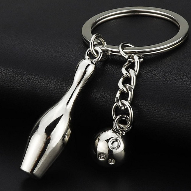 메탈 볼링 볼링핀 스포츠 열쇠고리 볼링 키링선물 장 가방 동호회 악세사리 와펜 열쇠고리 스포츠