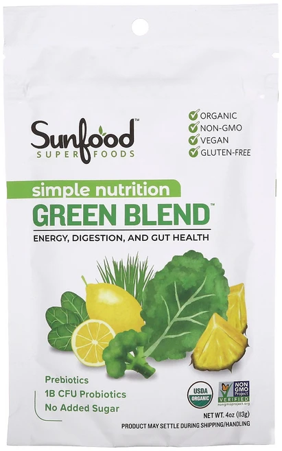 Sunfood Simple Nutrition Green Blend 4 oz (113 g), Sunfood, Simple Nutrition, Gre, 1개 - 쿠팡