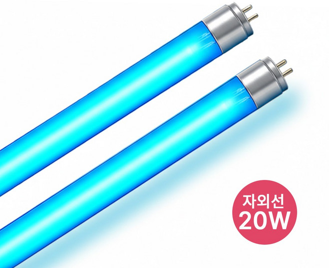 SUNVIA 자외선 살균 젖병소독기 램프, 2개, UVC-20W(T8)