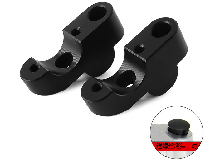 오토바이 액세서리 핸들 바 라이저 QJOTOR SRV 300 용 백 이동 마운트 클램프, 01 B