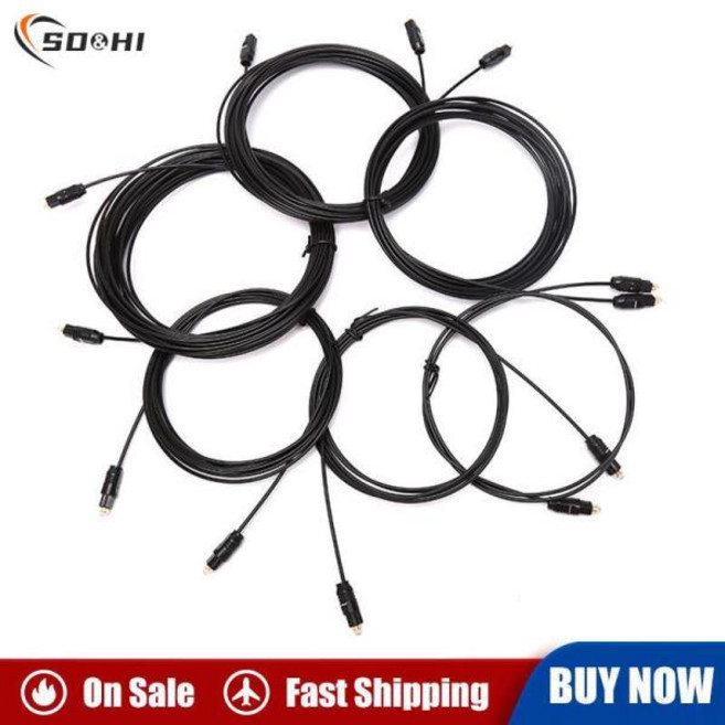 튼튼한 디지털 광학 오디오 케이블 SPDIF MD DVD 금도금 케이블 1m 2m 3m 5m 8m 10m 1 개