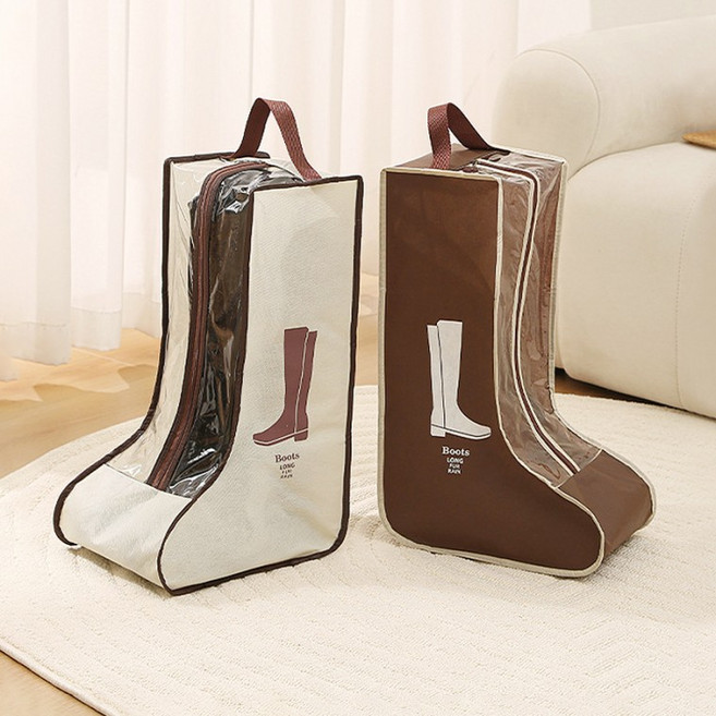 롱 부츠 수납 보관함 신발 가방 슈즈 커버, 1개