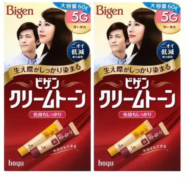 비겐 크림톤 5G 진한밤색 60g 2개