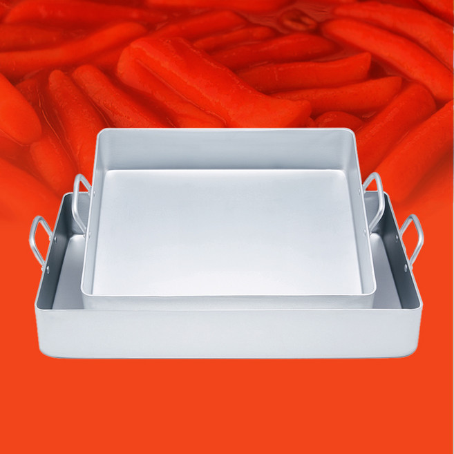 유유마트 높은 떡볶이판 국산 업소용 양은 가벼운 닭갈비 철판 알루미늄, 1개, 44cm