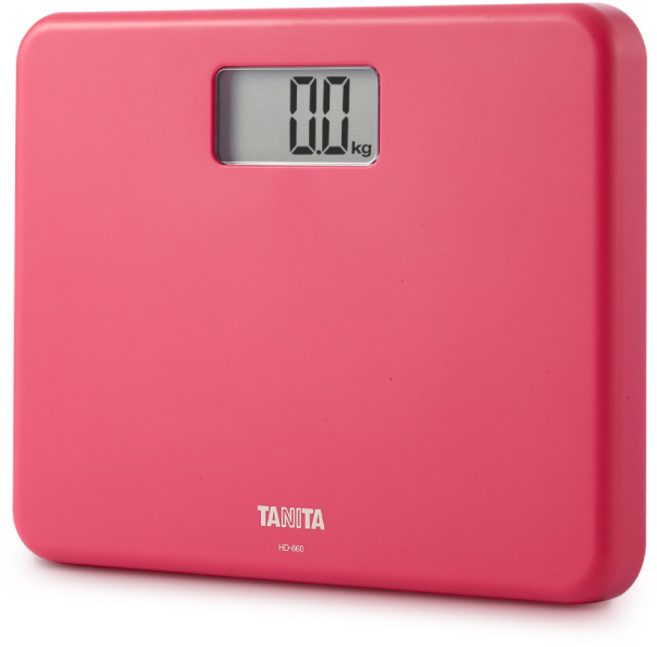 TANITA粉領族迷你全自動電子體重計台灣公司貨, HD-660, 桃紅, 1個
