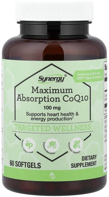 비타코스트 코엔자임 Q10 고흡수 100mg Vitacost CoQ10 100 mg 60정, 1개 - 쿠팡