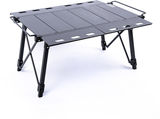 세카이젠 알루미늄 접이식 캠핑 테이블, 블랙