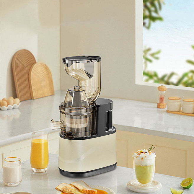 SOULBOMM 착즙기 가정용 전자동 믹서기 간편 세척 대형 착즙기 분리 과즙기 원액기, 베이지