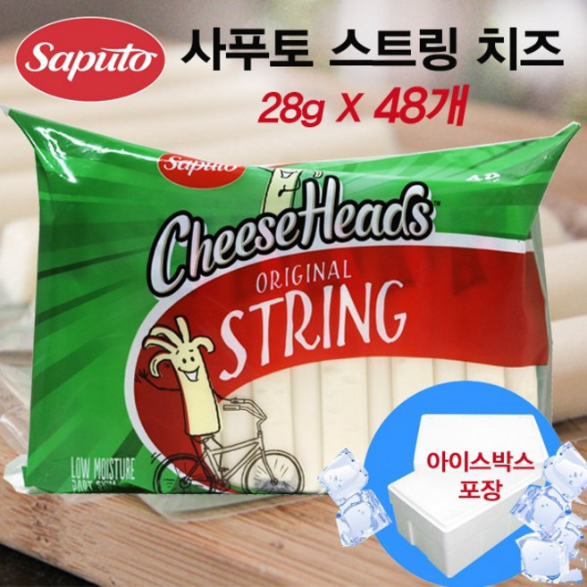 코스트코 찢어먹는 스트링치즈+캐릭터볼펜 치즈스틱, 28g, 48개