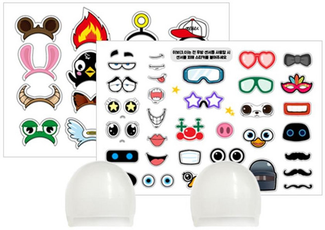 오조봇 비트 2.0 헬맷 꾸밈패키지 꾸미기교구 AI코딩 코딩학습 코딩수업 집중력, 1개