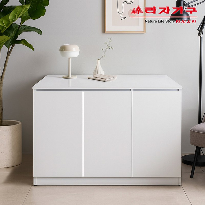 라자가구 리브 델린 1200 광폭 이불 다용도 수납장 RBR043C, 화이트