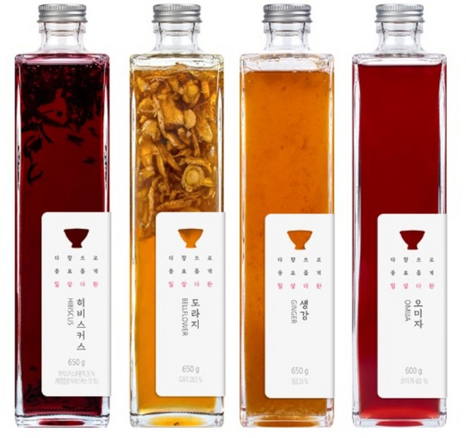 허니플라워 청 8종 택1 쌍계명차본사공식 생강청 도라지청 히비스커스청 오미자청 600g 8종 택1, 허니플라워 생강 650g, 1개