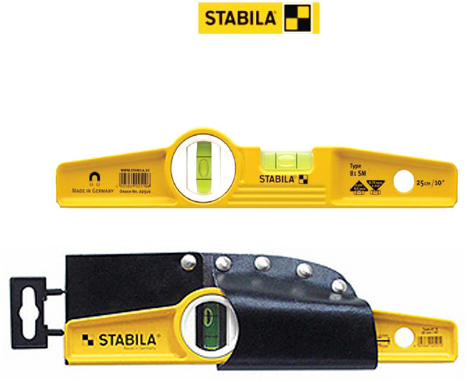 스타빌라 자석 주물수평기 250mm 81SM 알루미늄 미니 수평, 1개