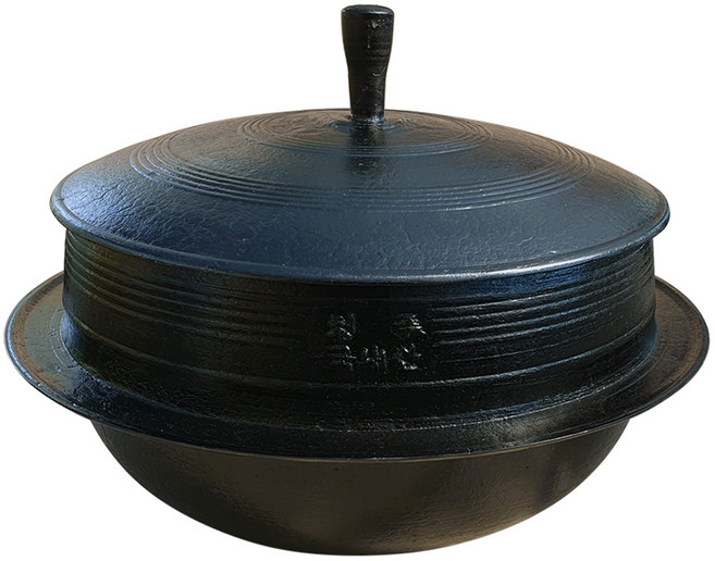 야철대장 들기름으로 길들인 업소용 대형 가마솥 한국산 주물 무쇠솥, 02:대형 가마솥(전솥)35cm_화덕치수39cm