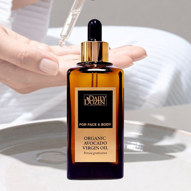 100% 유기농 버진 아보카도오일 냉압착 비정제 페이스 바디 마사지오일, 1개, 100ml