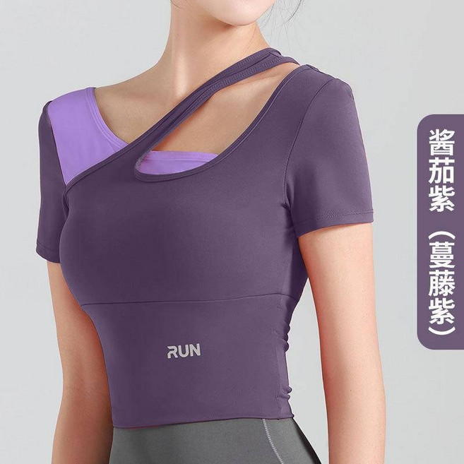 AMMA 運動內衣 瑜珈健身背心 斜肩美背設計 透氣排汗 集中防震
