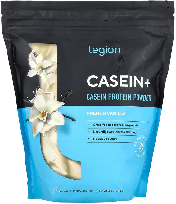 Legion Athletics Casein+ 카제인 단백질 파우더 프렌치 바닐라 960g(2.11lbs) Athletics (리전 애슬레틱스), 960g, 1개 - 쿠팡