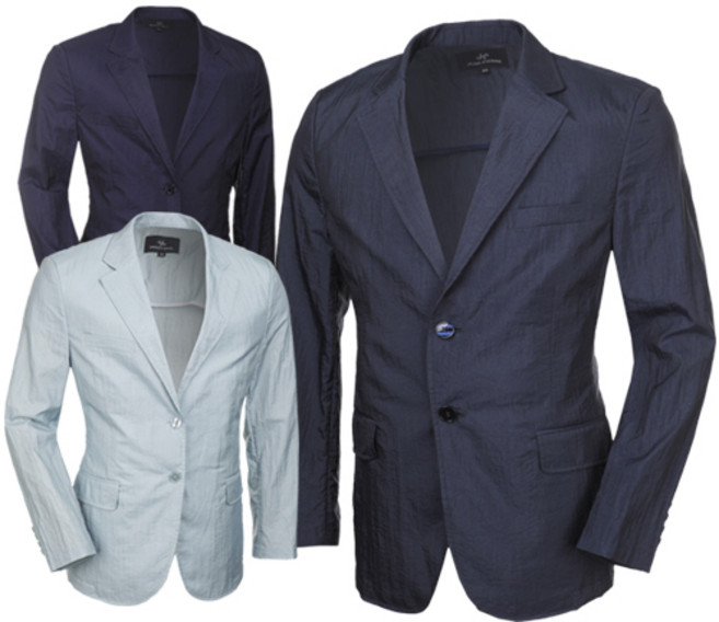 쟌피엘 남성 여름용 무지 나일론 투버튼 자켓