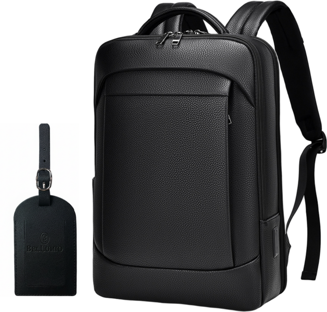 벨루미오 대용량 고급 소가죽 노트북 백팩 직장인 대학생 출장 가방
