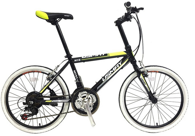 SPORTONE U13 20吋21速 451輪組 前輪快拆 SHIMANO指撥煞變合一小徑車 以輕盈為武器的市區通勤車, 黑色, 1個