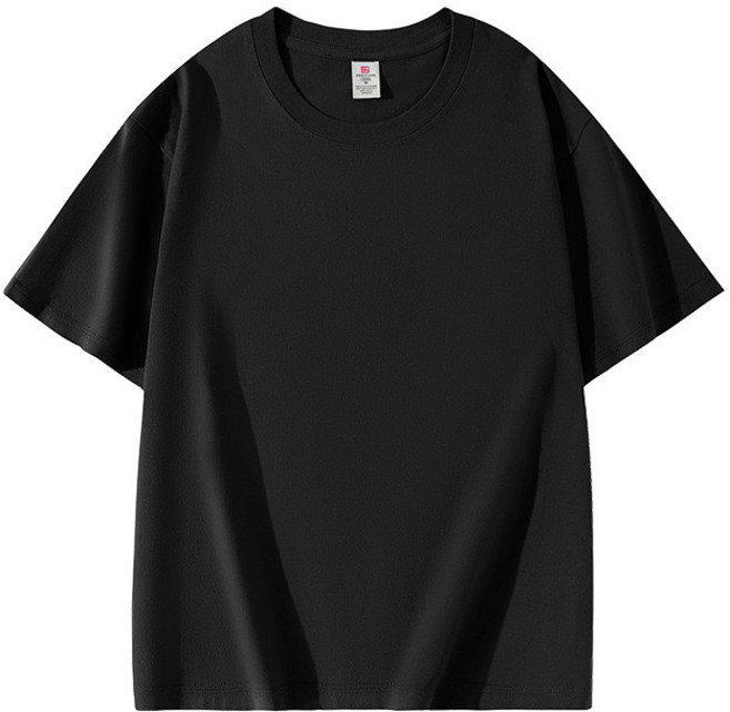 素色純棉短袖T恤 輕薄透氣正肩版型舒適寬鬆