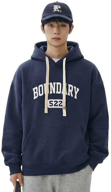 웨어앤웨어 바운더리 얇은 기모 후드티 남녀공용 후디