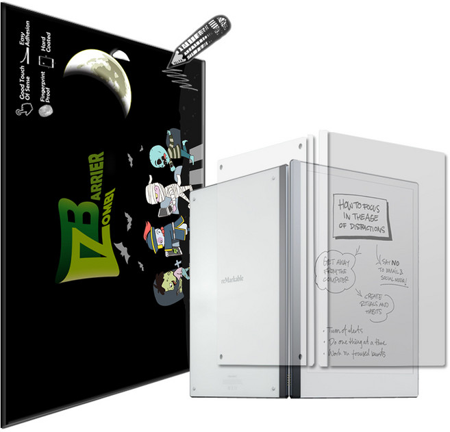 리마커블2 종이질감 액정 후면 보호필름, 슬림 소프트 종이질감+후면 세트