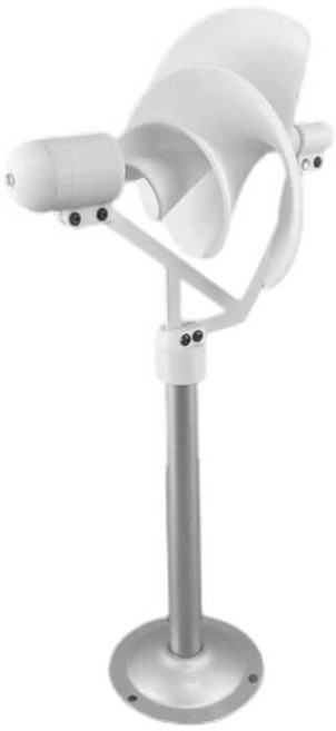 풍력발전기 소형 가정용 10W 나선형 풍력 터빈 과학 실험 전원 램프 LED 조명 320mm 흰색 태양 발전기 모델, 1개