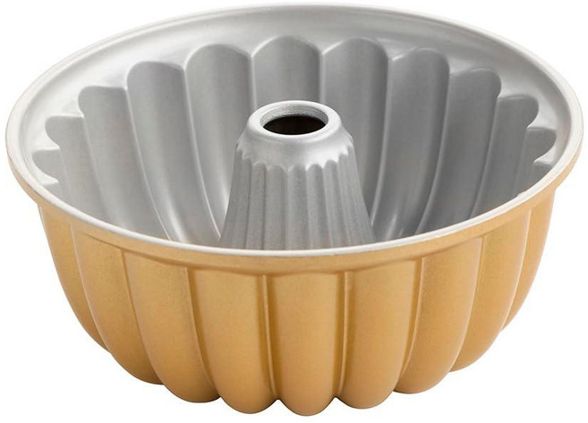 Nordic Ware 엘레강트 파티 번트팬 22.3cm x 9.3cm 골드 132146, 1개
