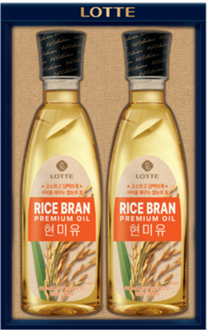 롯데 오일 컬렉션 현미유세트 1호 900ml 3구 8세트 대량구매 명절 기업 선물, 1개