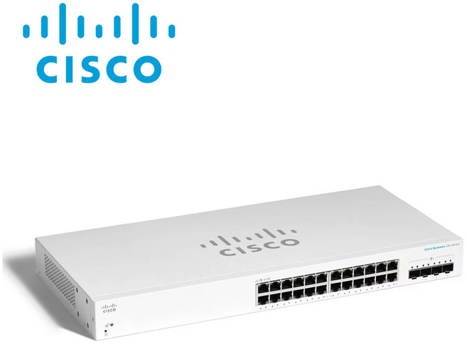 시스코 CBS220-24T-4G-EU [스마트스위치 1Gbps 24Port + 1G 4Port SFP Switch]