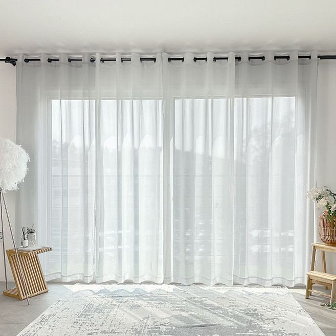 [리퍼] 쉬폰커튼 창문 거실 가림막 거실 차르르 커튼 쉬폰 속 커텐