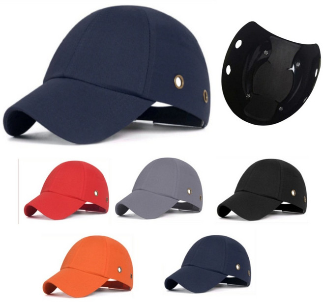 Themoreshop 안전모자 스마트 경량 패션 안전모 작업모 썬캡 경안전모, A레드, 1개