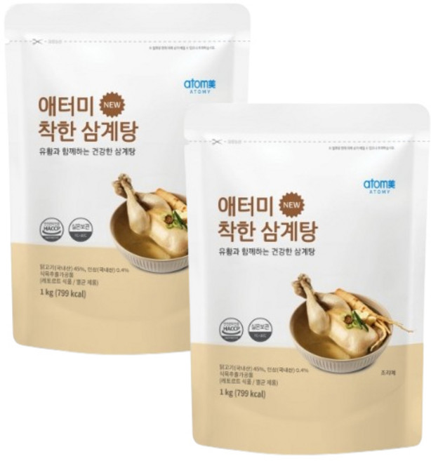 애터미 착한 삼계탕 1kg x 2개