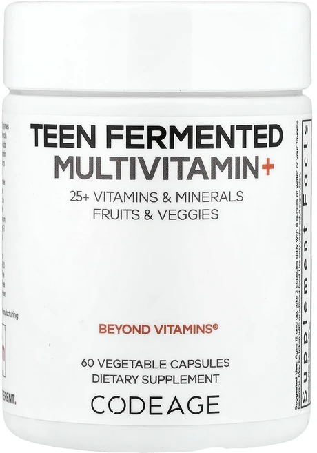 몸관리하세요 겨울입니다 Codeage 청소년 발효 종합비타민+ 베지 캡슐 60정 특별관리진행, 1개 - 쿠팡