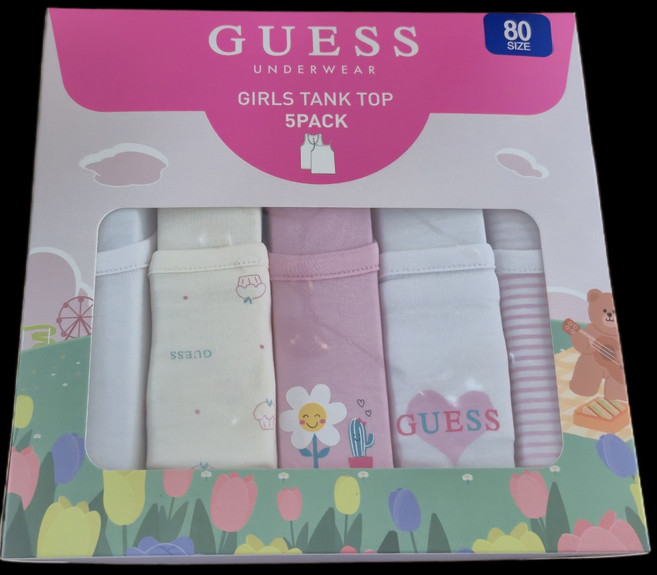 게스언더웨어 여아용 런닝 5매 세트