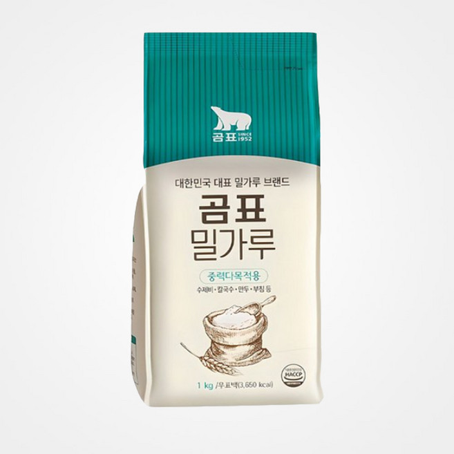 곰표 밀가루 중력다목적용, 1kg, 1개