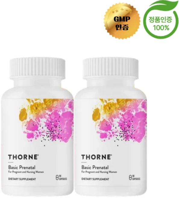쏜리서치 베이직 프레나탈 포 프레그넌트 앤 락테이팅 우먼 캡슐, 90정, 2개 - 쿠팡