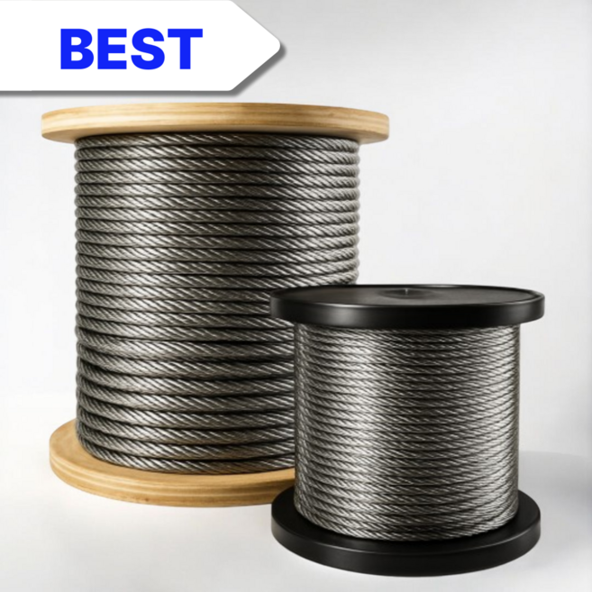 아이맥스몰 100M 스텐와이어 로프 스테인레스 스텐레스 줄 서스 sus 304, 1.0mm (100M) 7X7, 1개