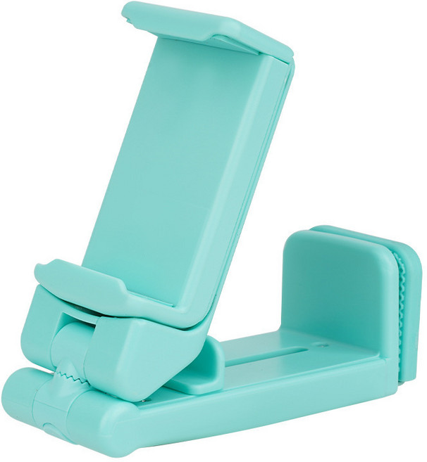 접이식 휴대용 거치대 여행 미니 기내용 핸드폰거치대 360도 회전, 1개, 그린